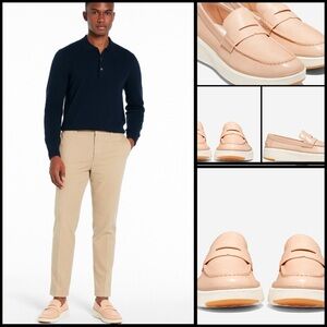 Cole Haan GrandPrø Topspin Vachetta Leather Barley Beige Ivory Penny Loafer 7M